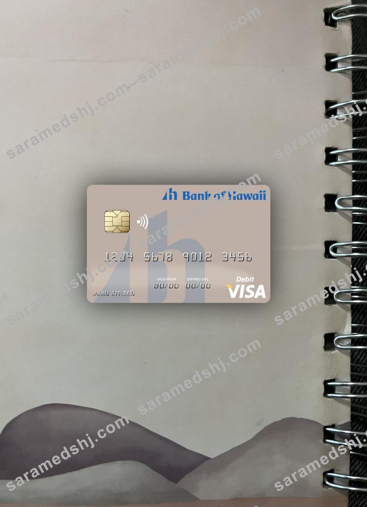 Samoa Bank of Hawaii visa debit card photolook front